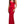 Lucci Lu 95130 Red V-Neck Fitted Lace Dress with Train - Size 8