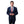 Dark Navy Tonal Plaid Two Piece Suit Tazio