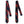 Navy and Red Plaid Flannel Cotton Slim Tie