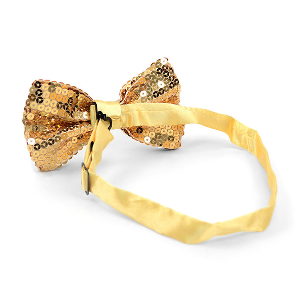 New Black Sequin Bow Tie