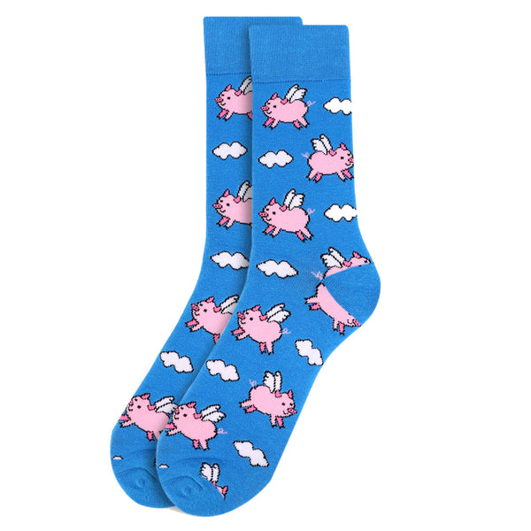 Men's Novelty Socks - When Pigs Fly