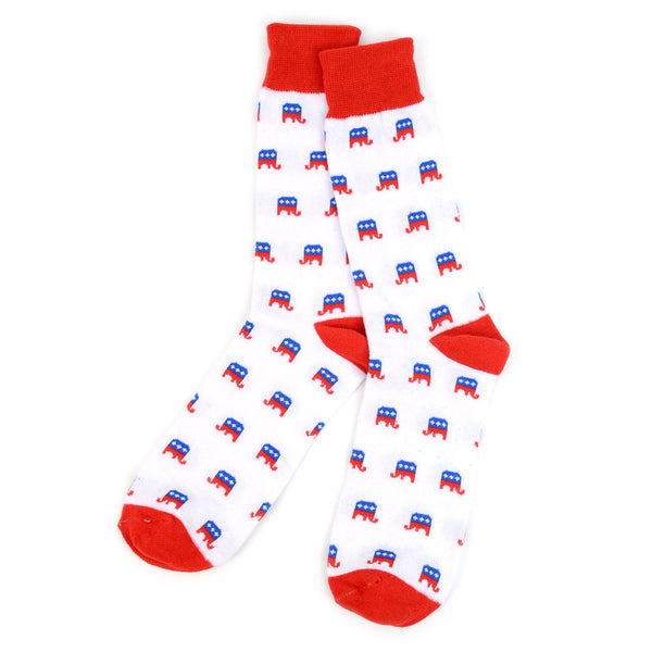 Men's Republican Elephant Novelty Socks