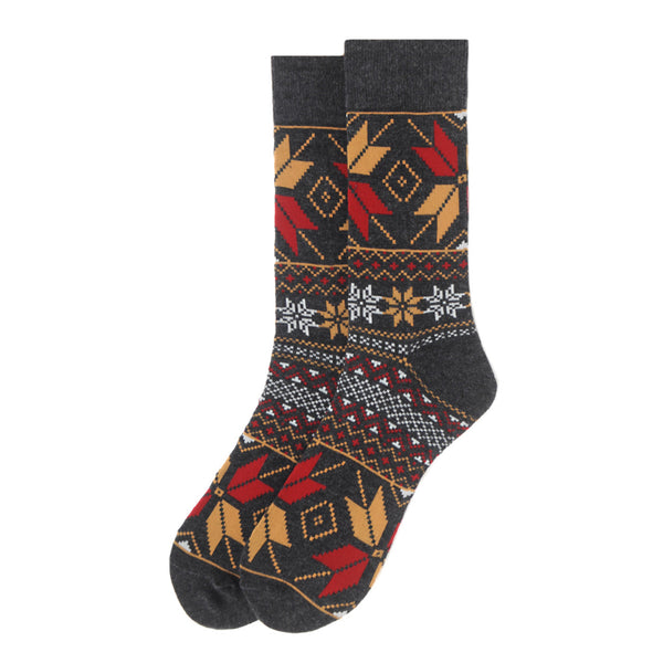 Men's Vintage Winter Pattern Novelty Socks