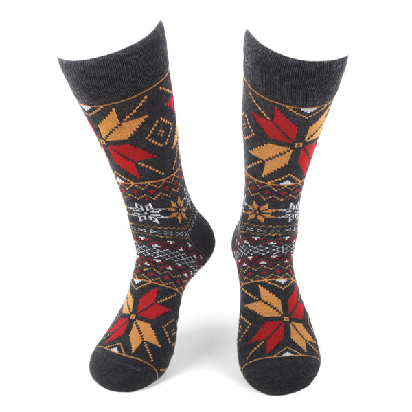 Men's Vintage Winter Pattern Novelty Socks