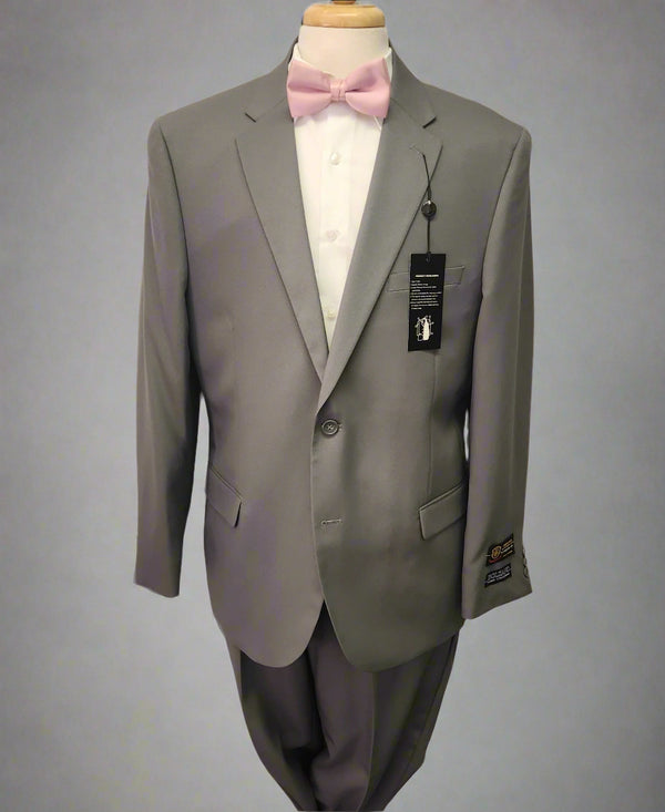 New Grey Bolzano Two Piece Gray Regular Fit Suit