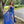 Portia & Scarlett PS22543 Glittering Fit-n-Flare Dress with Chiffon Shoulder Sash - Cobalt Blue, Hot Pink, Light Blue or Silver