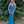 Portia & Scarlett PS23519 Turquoise Sequin V-Neckline Fitted Dress with Train