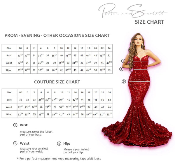 Portia & Scarlett Size Charts