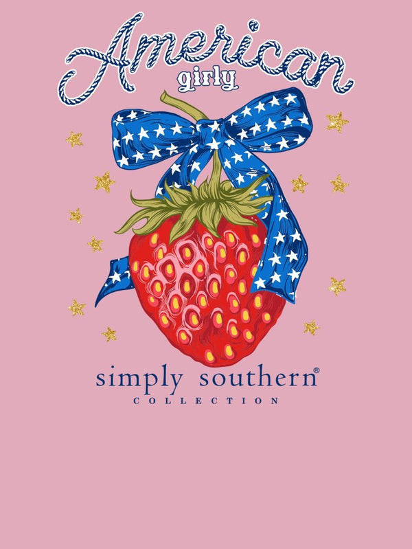 Simply Southern AMERICAN GIRLY TEE - Small