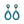 2 Tier Rhinestone Pear Teardrop Dangle Earrings