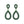 2 Tier Rhinestone Pear Teardrop Dangle Earrings