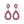 2 Tier Rhinestone Pear Teardrop Dangle Earrings