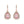 Rhinestone Teardrop Pear Halo Dangle Earrings