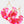 Iridescent Sequin Fringe Teardrop Dangle Earrings - Bright Orange or Hot Pink