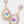 Crystal Teardrop Gold Earrings - Fuchsia Pink or Iridescent AB