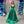 ALYCE Paris 1750 Emerald Green A-Line Dress with Pockets