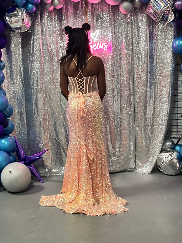 Alyce 61503 coral back