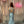 Ava Presley 37394 Light Blue  Halter Fit-n-Flare Dress with Fringe