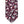 Plum / Violet / Pink Floral Woven Cotton Slim Necktie