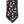 Black / Pink Floral Print Cotton Slim Necktie