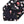 Black / Pink Floral Print Cotton Slim Necktie