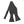 New Solid Satin Self Tie Bow Tie - Dark Charcoal