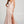 Ellie Wilde 120031 Petal Pink Liquid Lame Fit-n-Flare Dress with Slit - Size 8