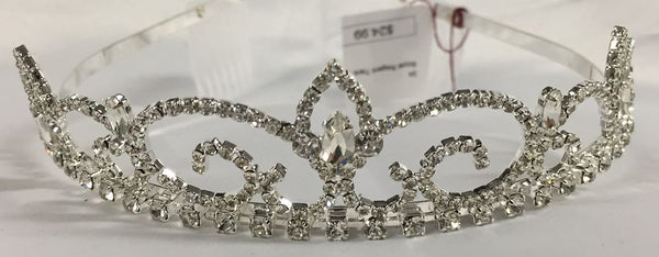 Royal Regent Crystal Rhinestone 1" Silver Tiara