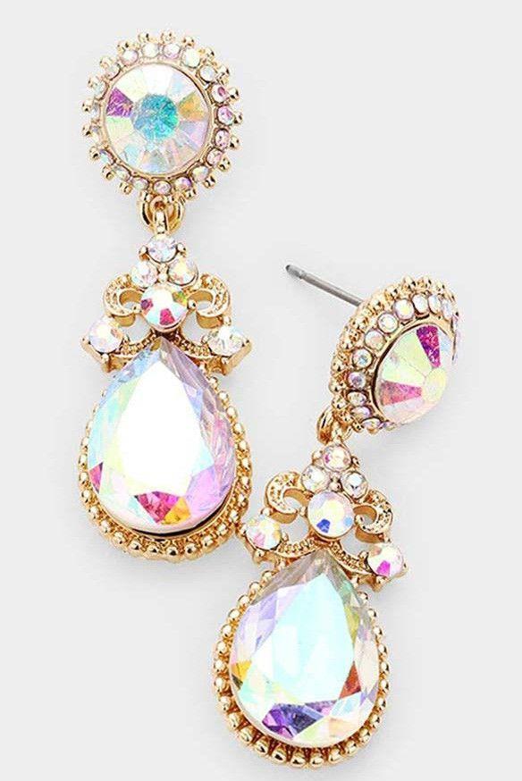 Glass Crystal Dangle Earring
