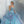 Da Vinci Quinceañera Dress 80276 Aqua Blue w/ Fuchsia - Size 10