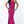 ALYCE Paris 8008 Magenta Beaded Neck Fitted Jersey Dress