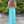 Alyce 6266 Aqua Sweetheart Chiffon A-Line Dress with Tie Back