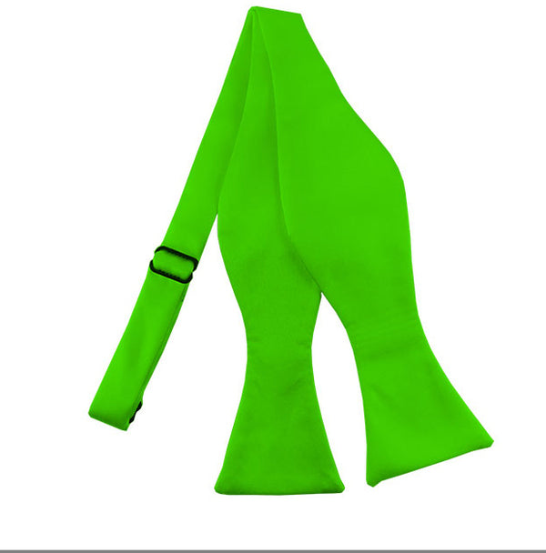 Hot Lime Bow Tie, Pocket Square & Lapel Pin Set