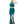Clarisse 3761 is a two piece prom dress made in stretchy jersey knit, with a racerback crop top with a unique strappy neckline, and a long fitted skirt with a front slit.