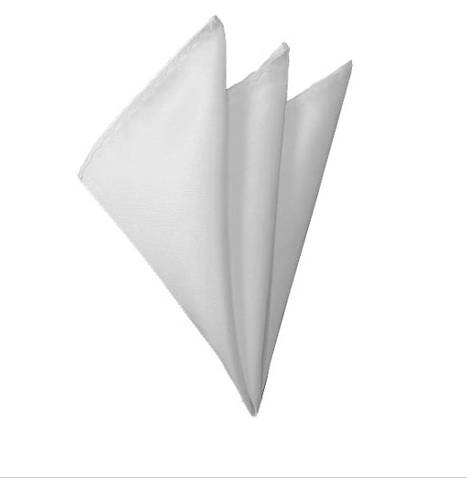 White Bow Tie, Pocket Square & Lapel Pin Formal Accessory Set