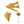 Gold Bow Tie, Pocket Square & Lapel Pin Formal Accessory Set