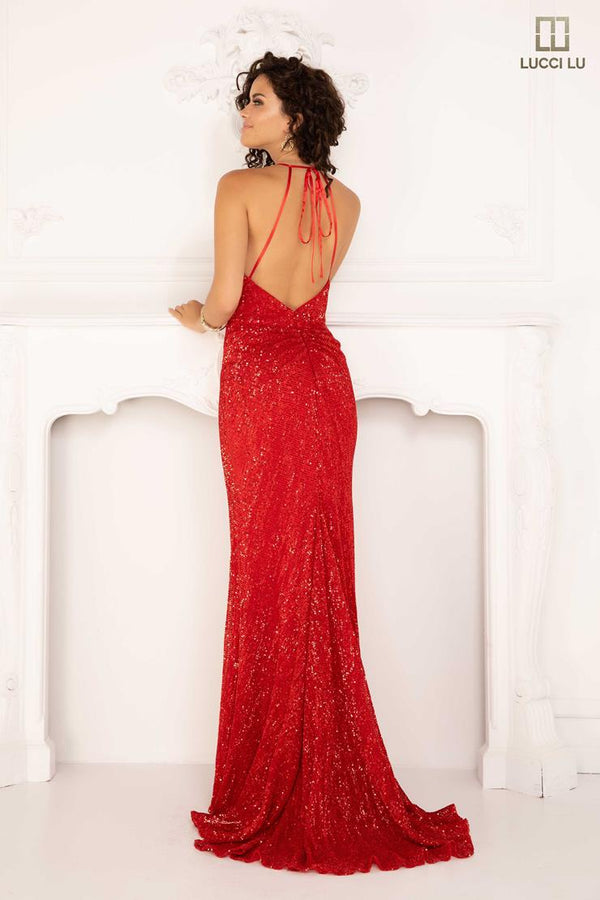 Lucci Lu style 1172 dress in red
