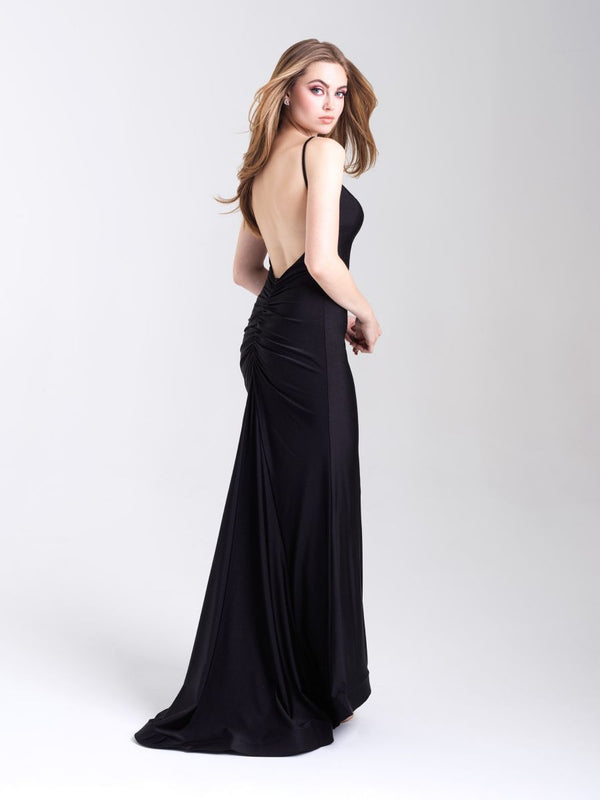 Madison James 20-319 Blue Jersey Sheath Dress - Size 10