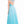 Rachel Allan 2868 Soft Aqua Chiffon Dress - Size 4