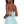 Rachel Allan 6437 Mint Blue Halter 2 Piece Dress with Slit