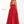 Rachel Allan 6674 Red Satin A-Line Dress with Pockets