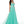 Rachel Allan 7082 Aqua Green Shimmering A-Line Dress