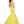 Rachel Allan 7087 Yellow Floral Jacquard Mermaid Dress