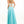 White and Aqua beading create an ombre effect on the bodice of this strapless chiffon a-line dress.
