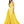 Rachel Allan 7185 Yellow Off the Shoulder 2 Piece Satin Dress with Slit