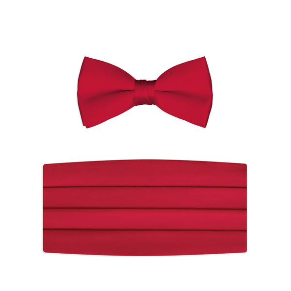 New Satin Bow Tie & Cummerbund Sets - Choose from 15 Colors
