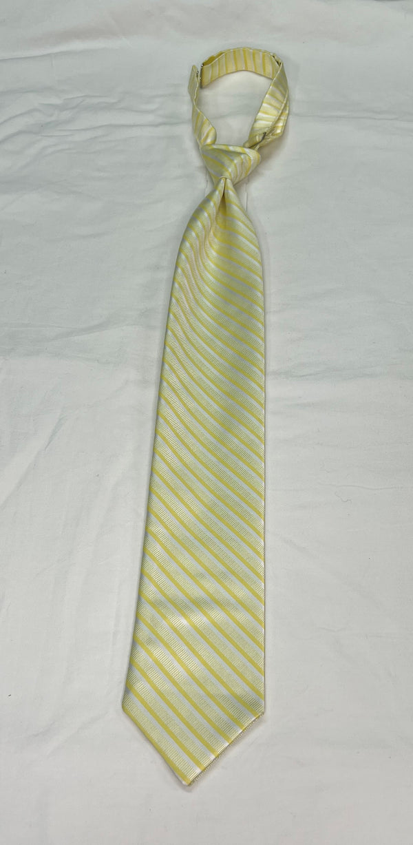 Men's Reflections Stripe Pre-tied Long Tie - 19 Colors
