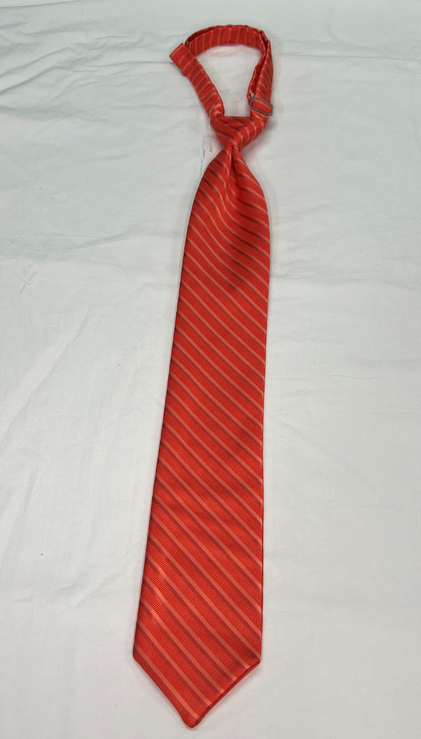 Men's Reflections Stripe Pre-tied Long Tie - 19 Colors