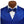 New Royal Blue Satin Vest & Bow Tie Set
