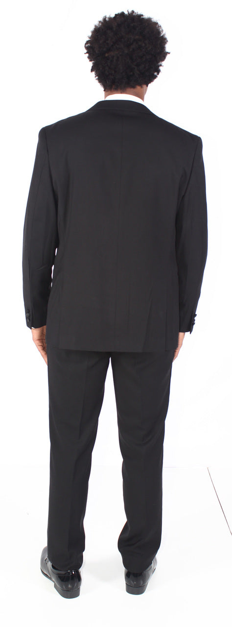 Black Caravelli Slim Fit Two Piece Black Tuxedo